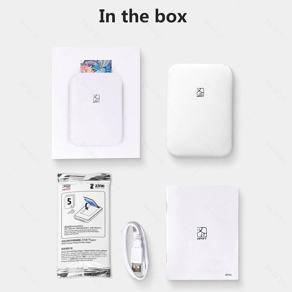 Thumbnail: MT53 Color Photo Portable Printer Mobile Phone Mini Handheld Pocket Wifi Bluetoo