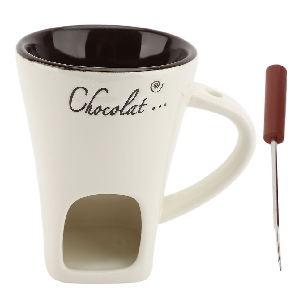 Thumbnail: Chocolate Melting Cup Chocolate Melting Fondue Mug Ceramic Butter Warmer Pot Cho