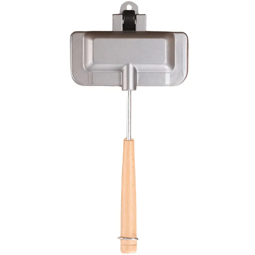 Thumbnail: Double-Sided Sandwich Pan Aluminum Alloy Bread Toast Breakfast Machine Grill Fry