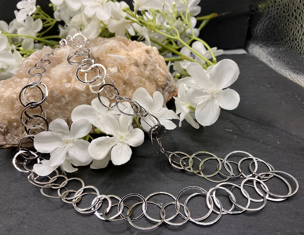 Silver Multi Circle Necklace