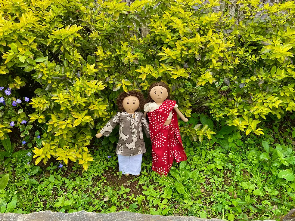 Thumbnail: Upcycled Fabric Rag Dolls