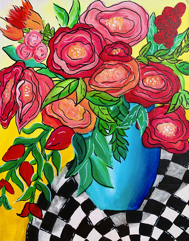 BLUSH & BASHFUL | FEBRUARY 21 | 6 PM EVENING ART CLASS