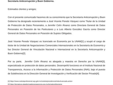COMUNICADO: