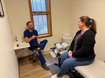 Dr Thorpe consultation with patient