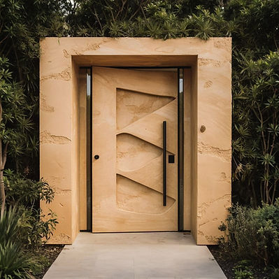 Modern Entry Doors with Concealed Locks_