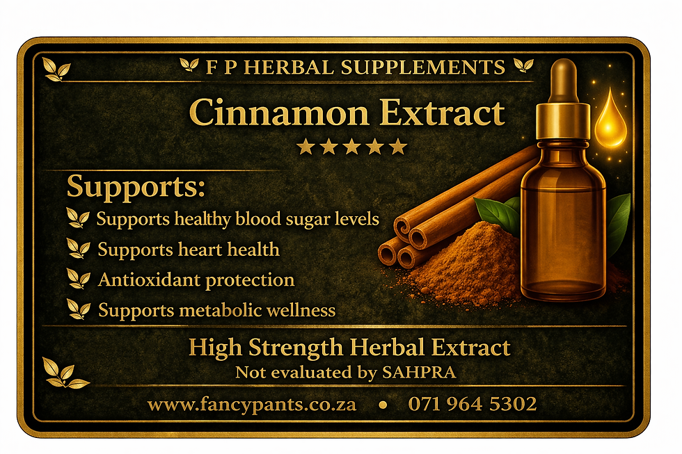 F P Herbal Supplements cinnamon extract tincture for blood sugar support digestion and natural wellness