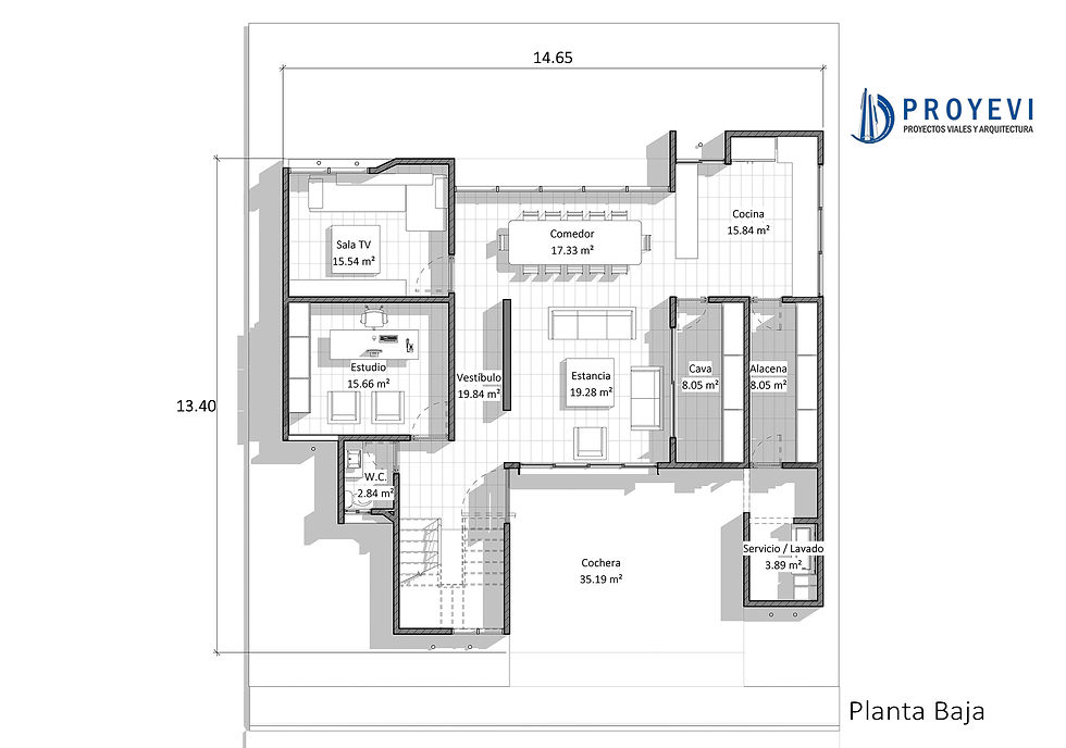 Miniatura: Casa 14x13 ǀ   Arquitectónico Casa Reforma