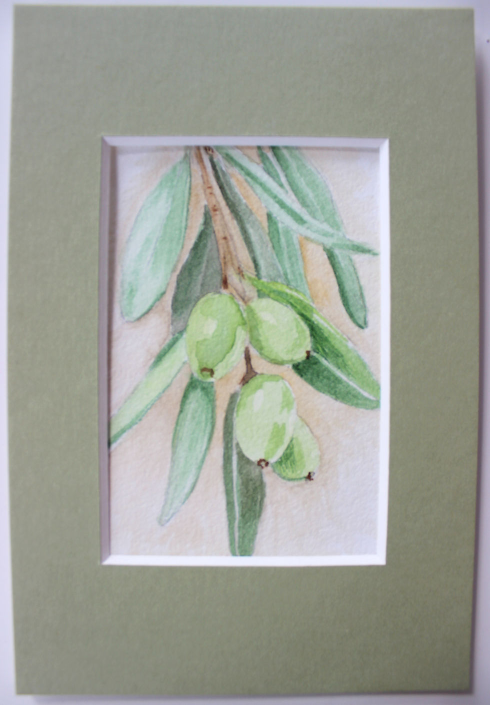 Thumbnail: Watercolor original miniature "Carnations"
