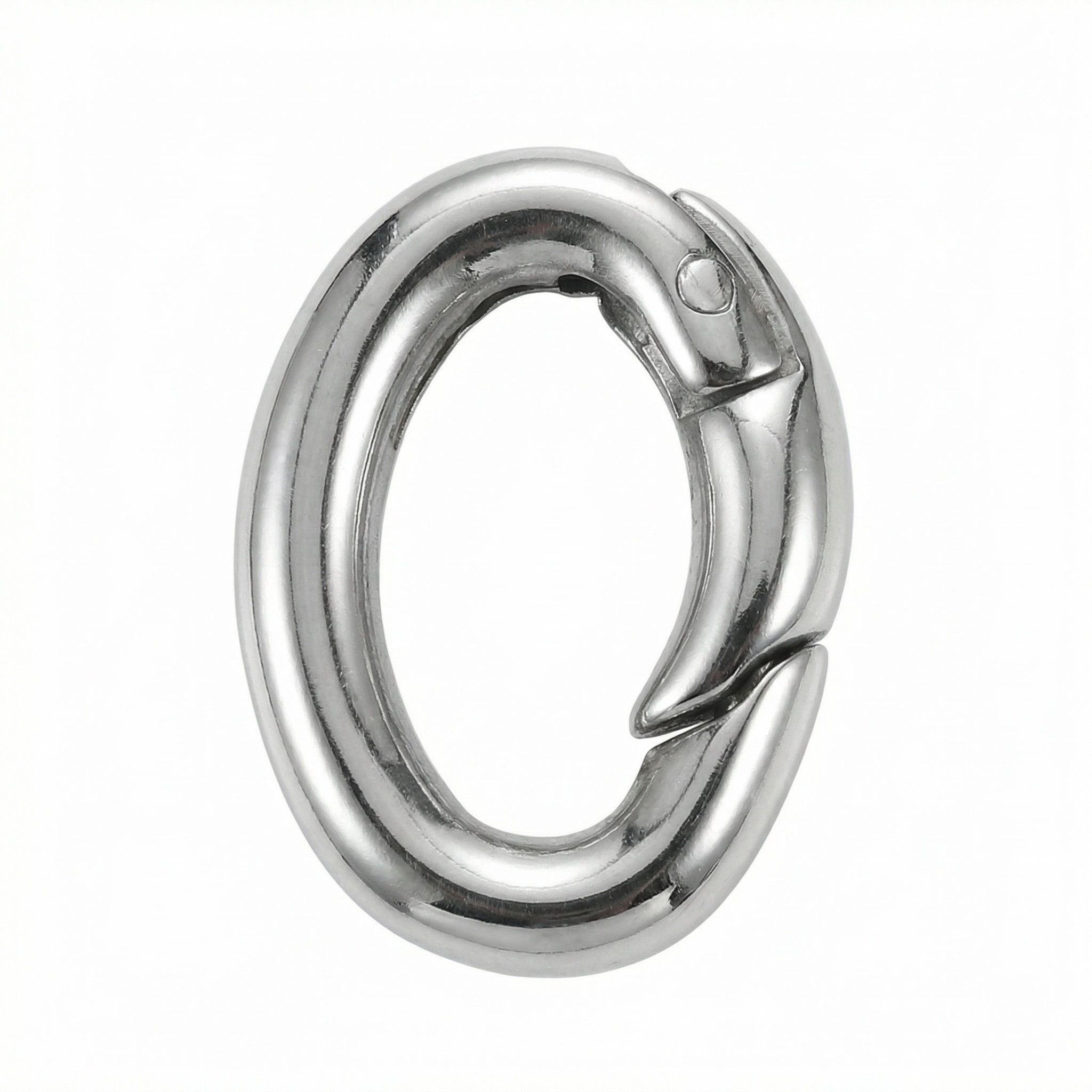 Chunky Stainless Steel Oval Spring Gate Connector