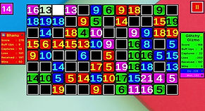 Squares Proximity gameplay showing the dynamic grid and tactical AI interface.