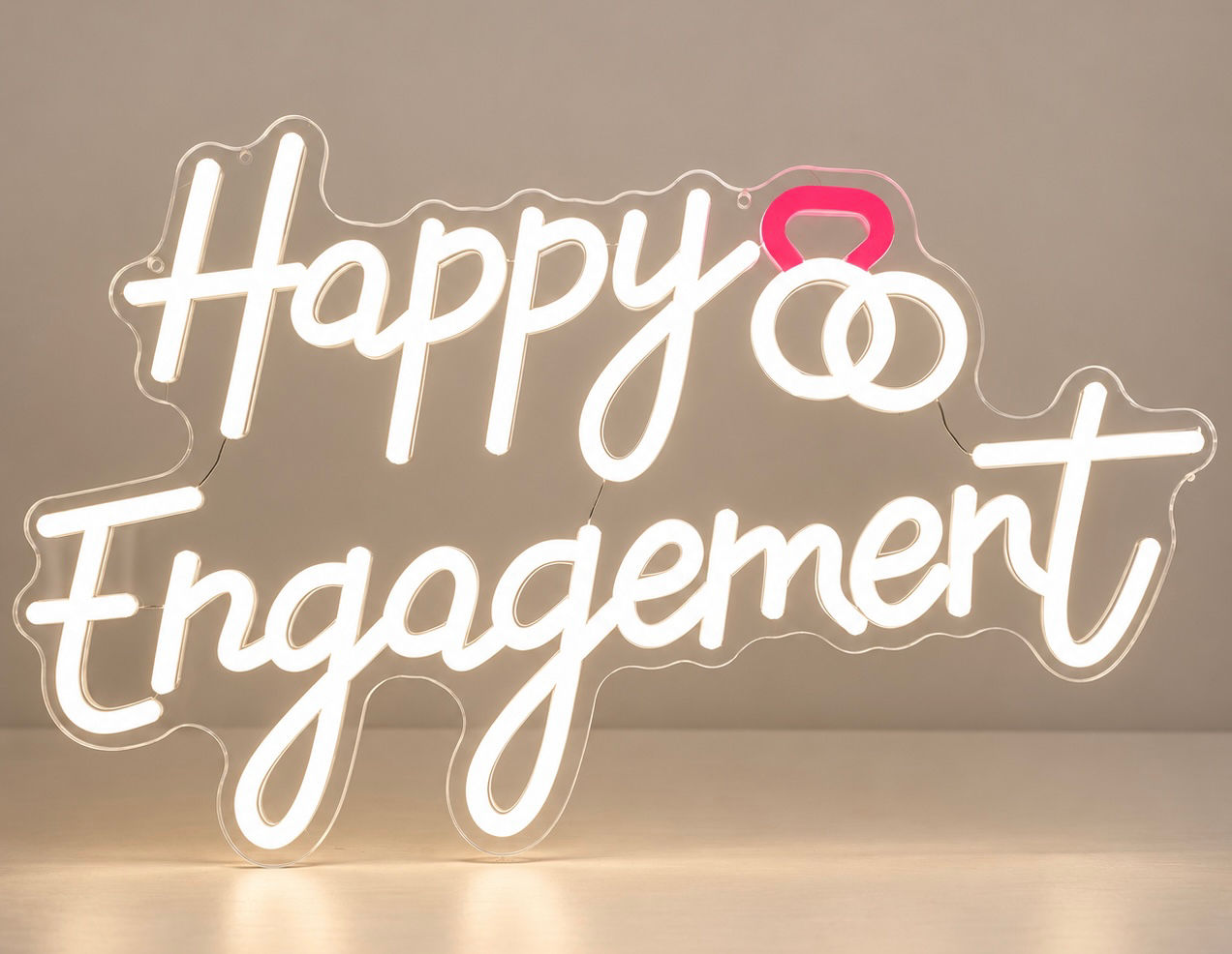 Happy Engagement lighted sign 