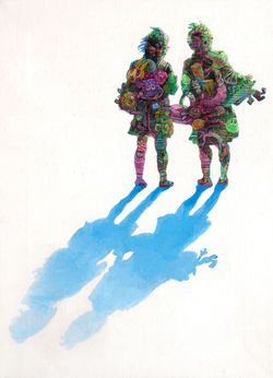 high school girls (Acrylic on canvas 380_455)