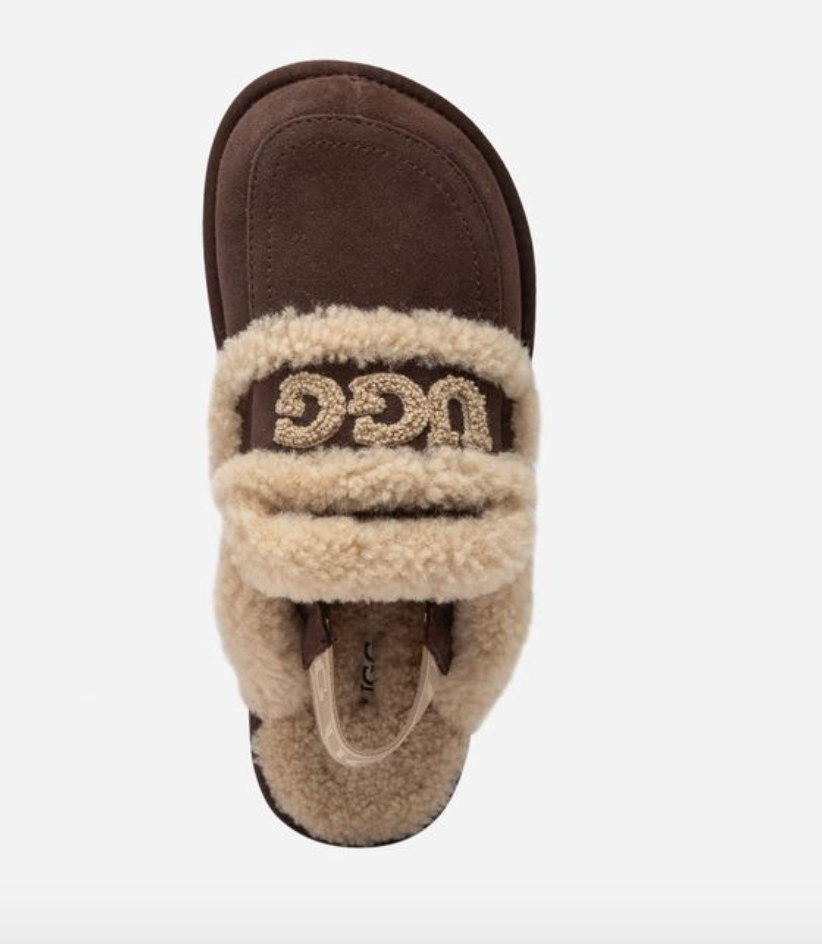 Thumbnail: OZWEAR Ugg Violet Shearling Chocolate Slipper (Detachable Feature)