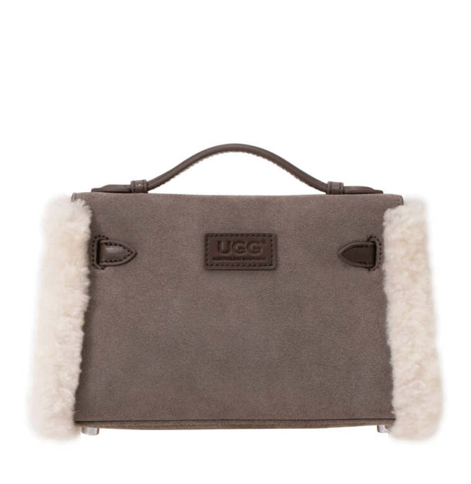 Thumbnail: AS UGG Fluffy Wool Adjustable Strap Kelvy Bag