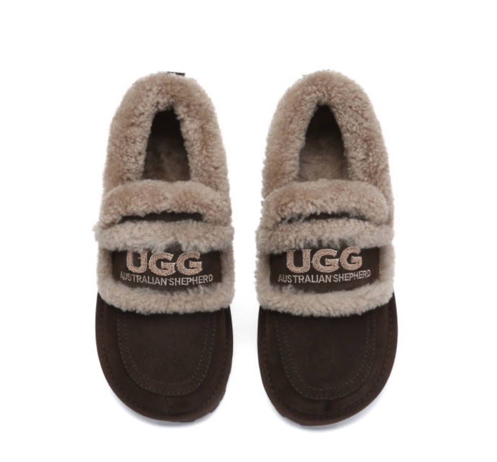 Thumbnail: AS UGG Women  Wool Ankle Rilee Loafers Slippers