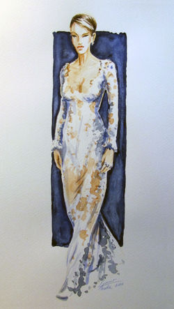 18-Figurine de mode- Aquarelle ( non disponible)