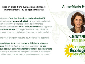 Rendre visibles les coûts environnementaux dans le budget Montreuillois
