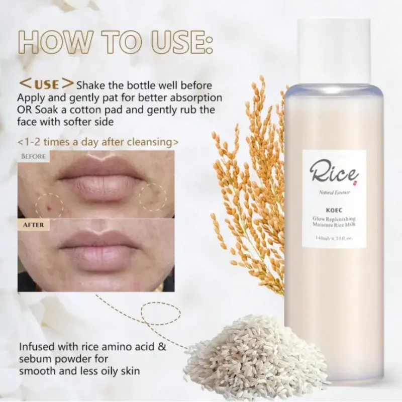 Miniatura: Rice Honey Facial Skincare Set Deep Moisturizing Toner Refreshing Serum Soothing