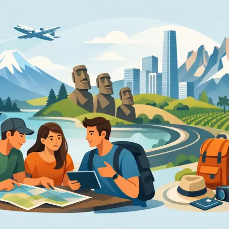 Viajes con amigos a Chile bien planeados