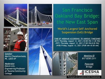 San Francisco Oakland Bay Bridge: the New East Span - World's Largest Self-Anchored Suspension (SAS)