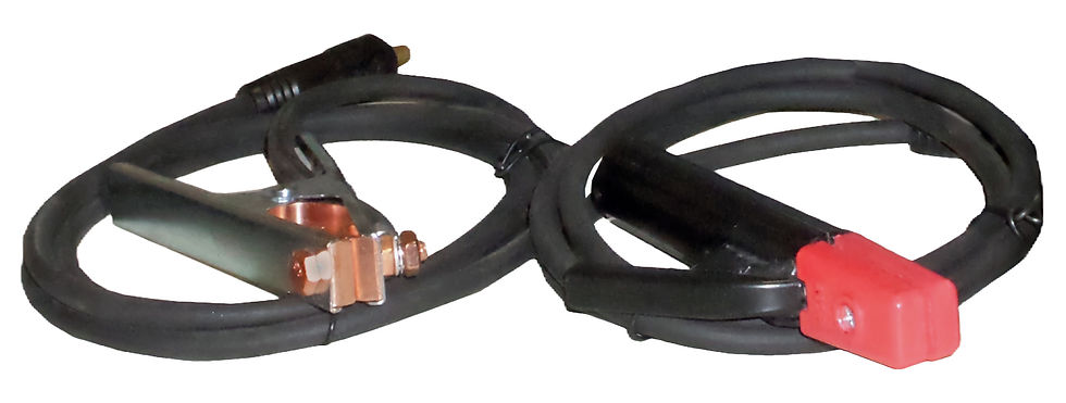 Thumbnail: Aardklem met kabel en elektrodehouder met kabel