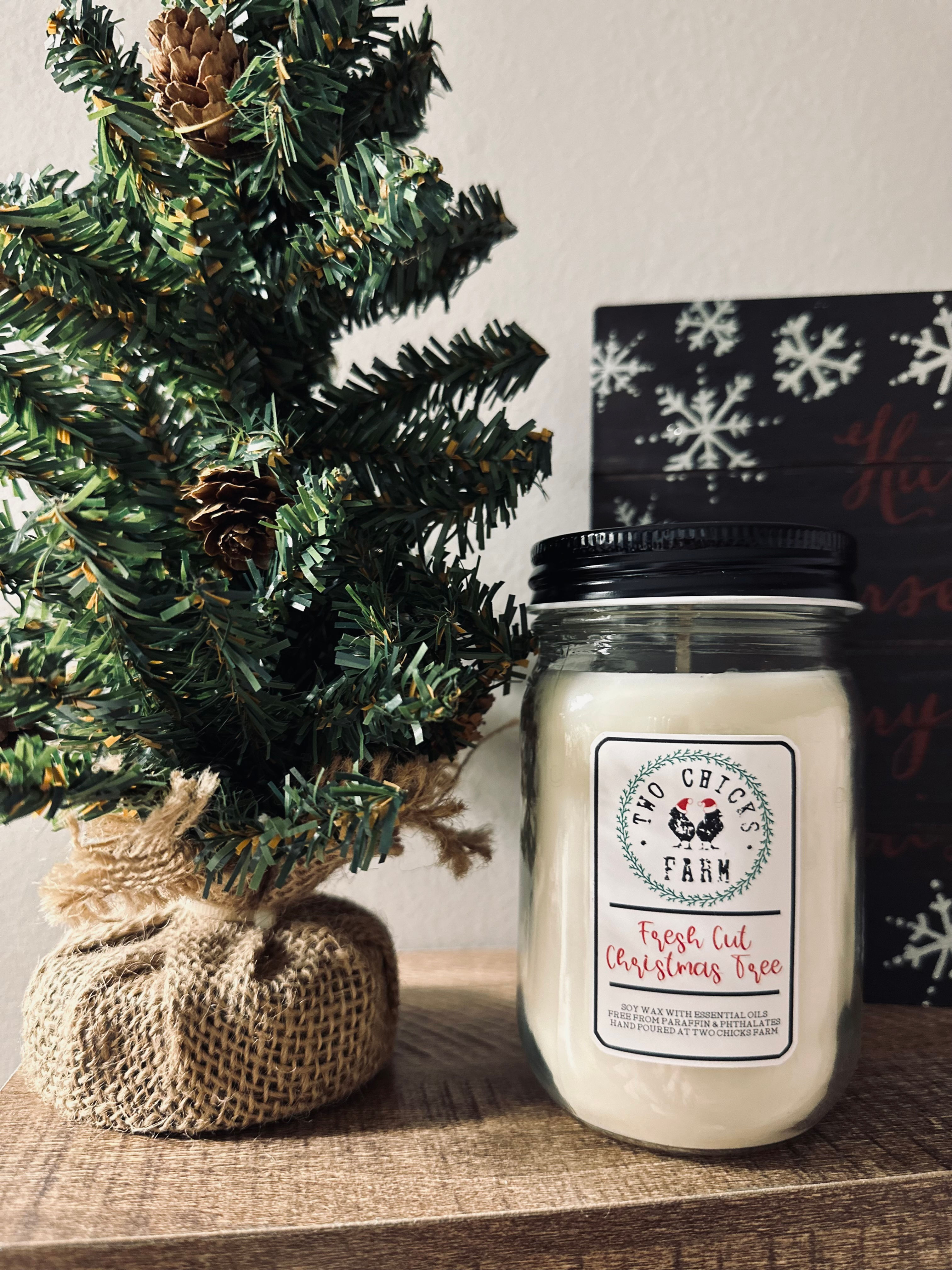 Fresh Cut Christmas Tree Candle