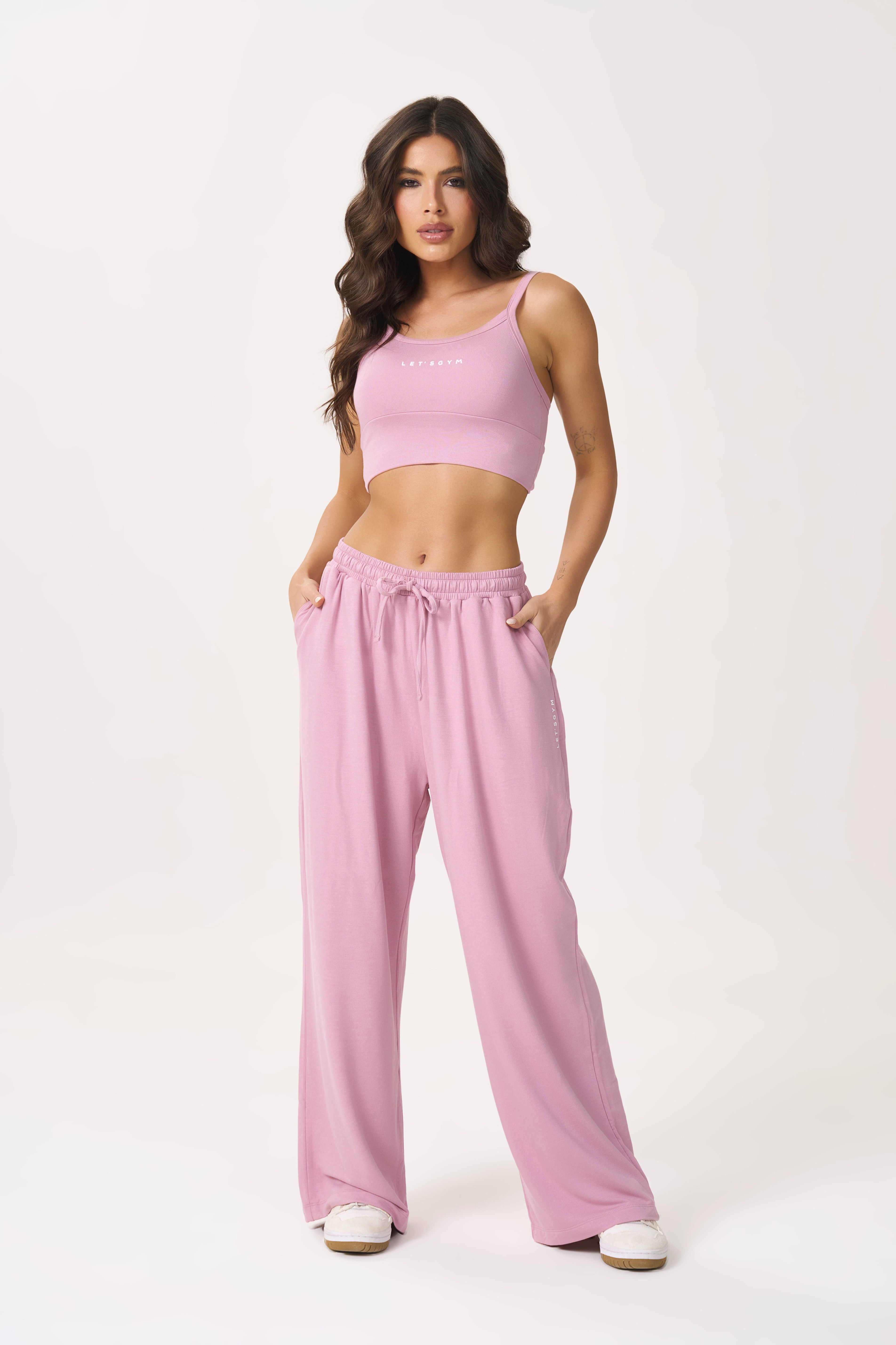 Calça Flow Set - Dusty Blush