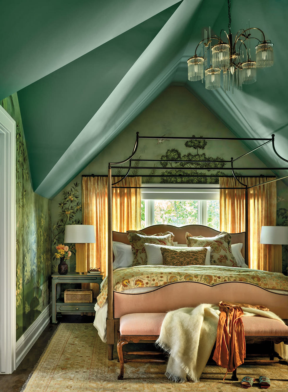 castle chic interior bedroom
