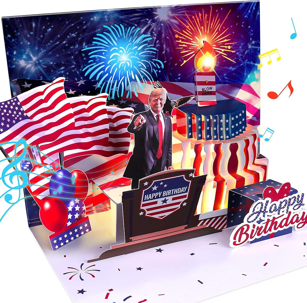 Presidential Fireworks Birthday Card