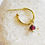 Thumbnail: birthstone earring Garnet (January)