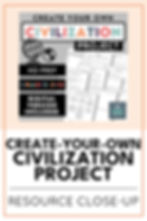 Create-Your-Own Civilization Middle School Project Creative Social Studies