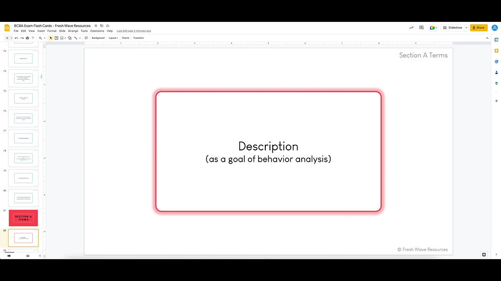 Thumbnail: BCBA Exam Terms Flash Cards - Digital + Printable