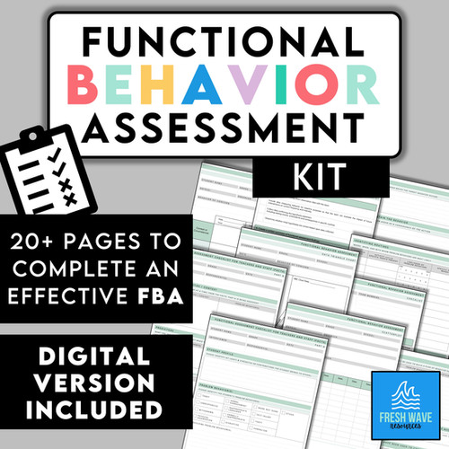 Functional Behavior Assessment Kit - FBA | Fresh Wave Resources