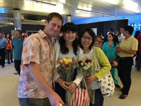 May 1st, 2015 Emily and Yumiko Bell arrive in the USA