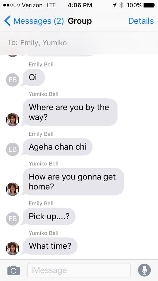 Emily and Yumiko Texing - The Americanization of Emily