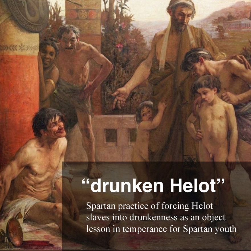 “drunken Helot” content media