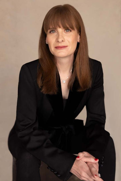 Luxury business headshot of a woman professional in nyc portrait studio