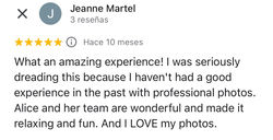 Client review of portraitmadame.com after a couple anniversary portraitshoot in studio in new york c