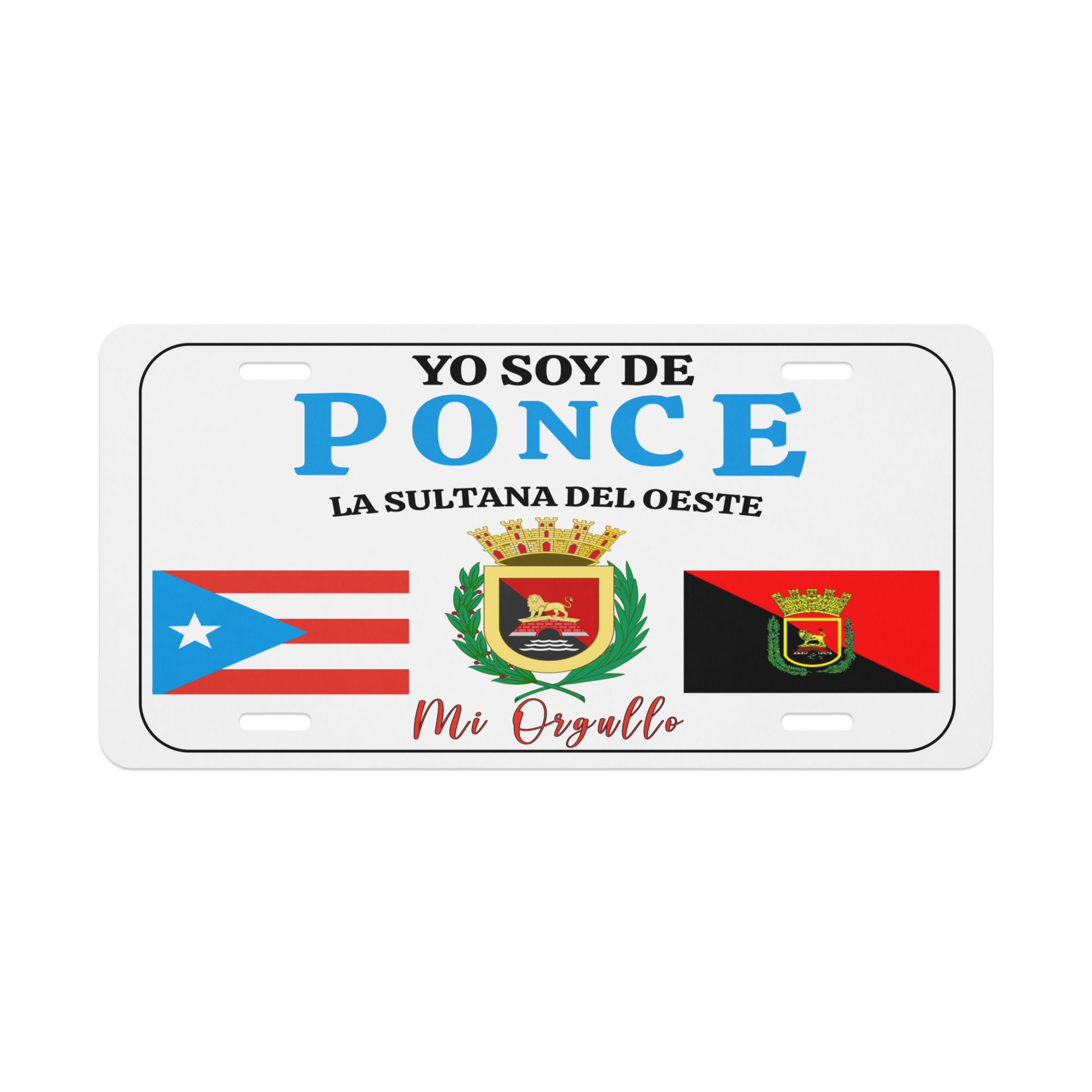 Ponce PR - Vanity License Plate