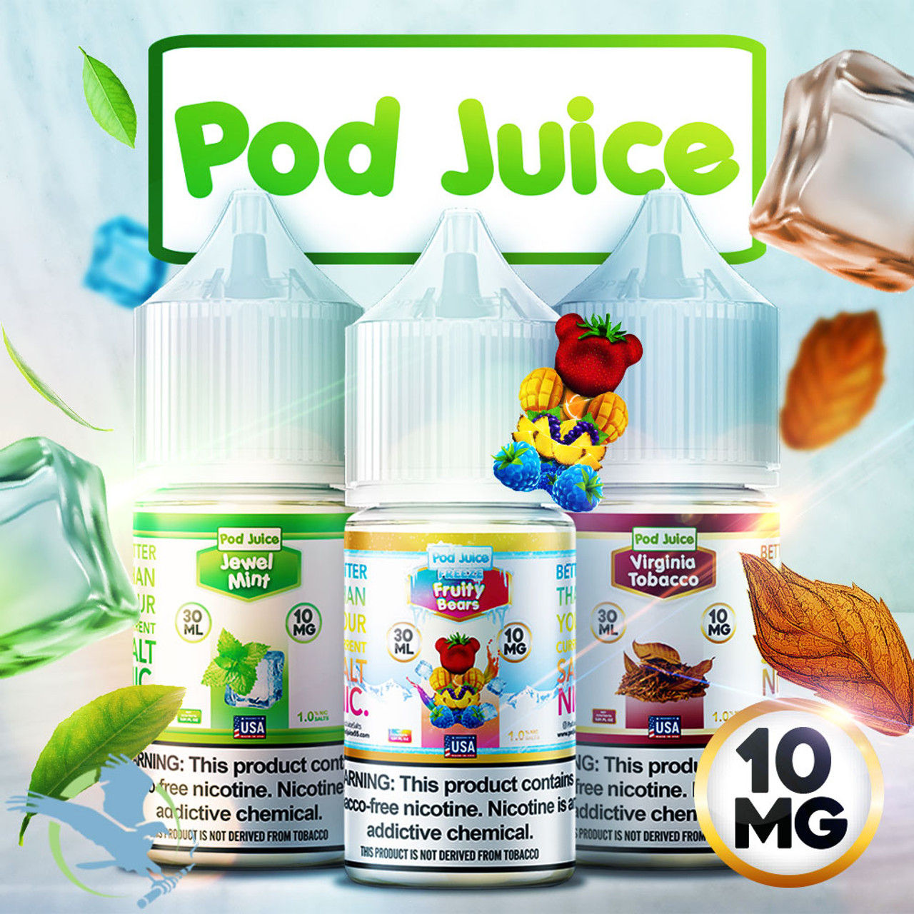 Pod Juice - Salt 10MG - 1.0 NIC