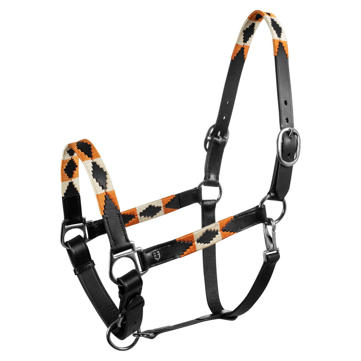 Equestro Leather Halter with Navajo Decorations