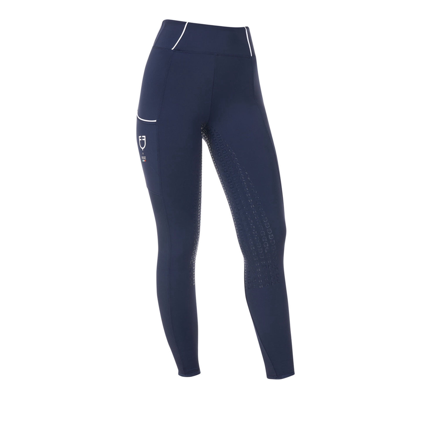 Equestro Women's Slim Fit Full Grip Leggings Equestro X FISE