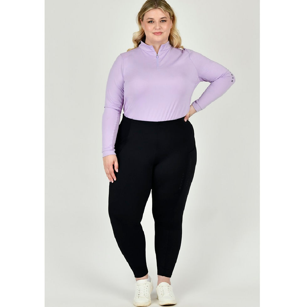 Thumbnail: Dublin Flattering Front Riding Tights - large sizes