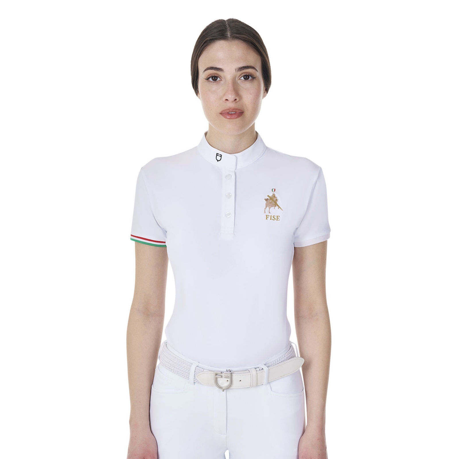 Equestro Women's Slim Fit Competition Polo Shirt Equestro X FISE