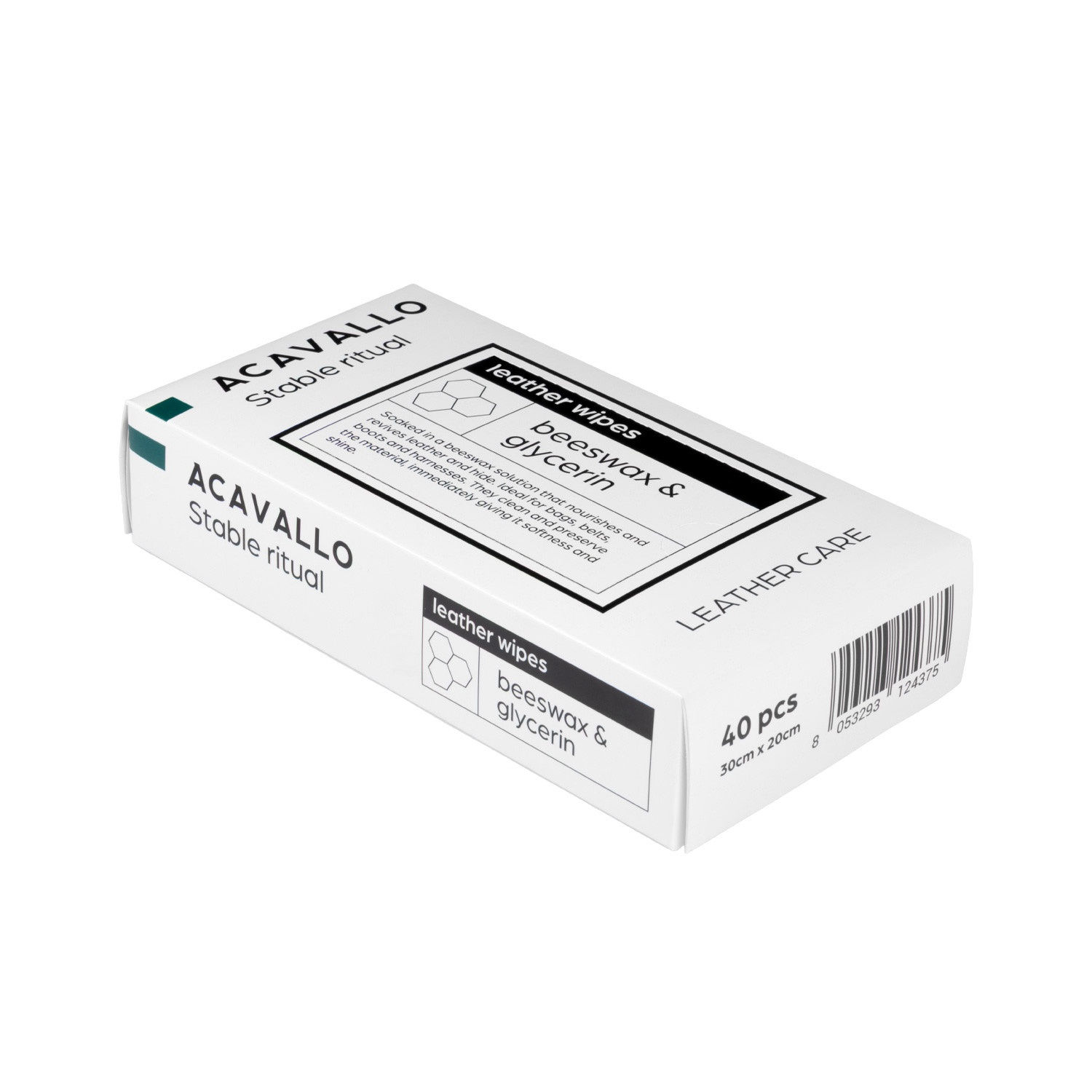 Acavallo Beeswax Leather Wipes 40 pcs.