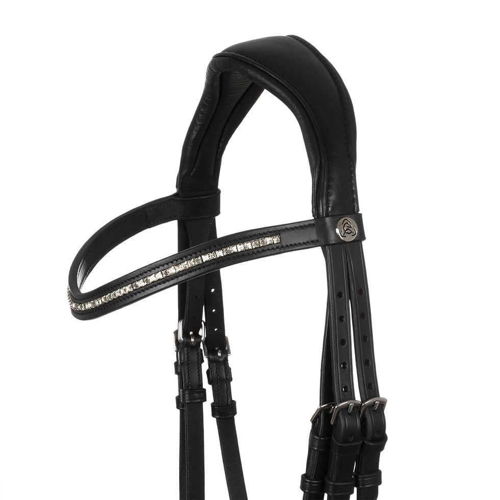 Thumbnail: Acavallo Dama Calfskin Drop Noseband Bridle