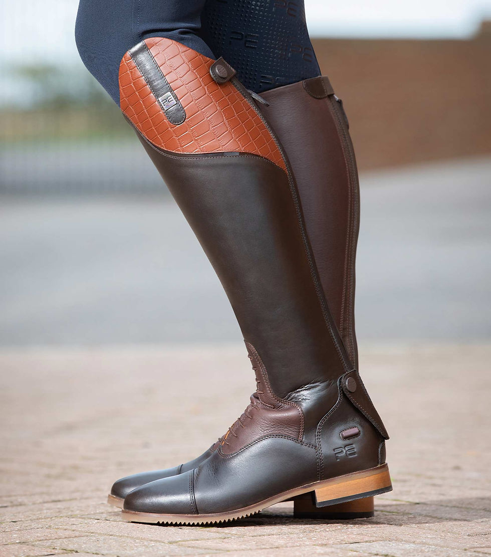 Thumbnail: Premier Equine Passaggio Ladies Leather Field Tall Boots