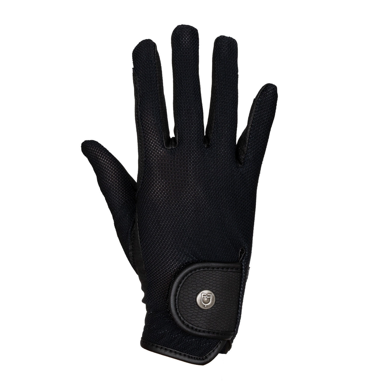 Equestro Unisex Gloves in Technical Fabric and Mesh