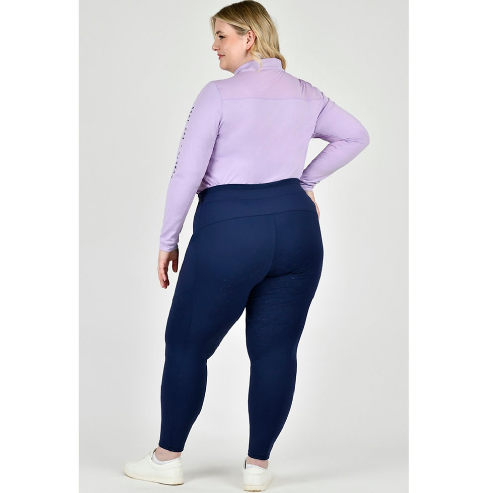 Thumbnail: Dublin Flattering Front Riding Tights - large sizes