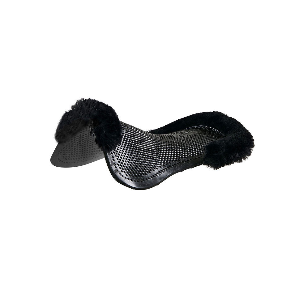 Thumbnail: Acavallo Gel Non Slip Pony Sheepskin Pad